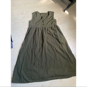 Olive green dress
